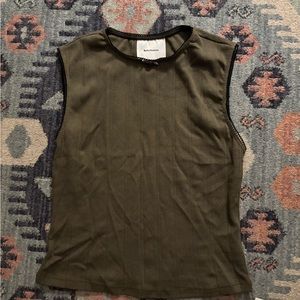 Reformation Olive Green Tank Top